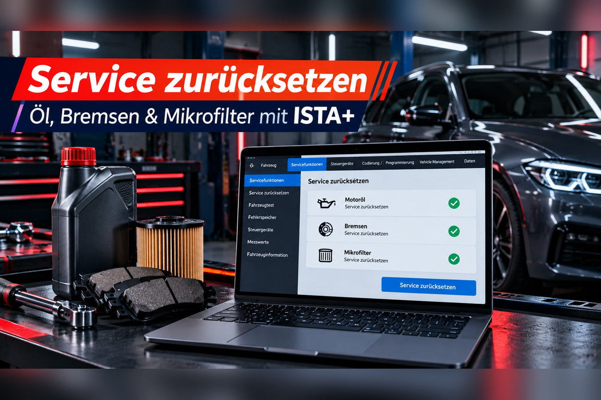 BMW Service zurücksetzen mit ISTA+ nach Ölwechsel und Bremsen
