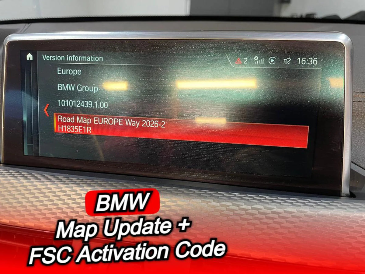 BMW Navigation Karten Update WAY 2026-2 – Europa FSC Code - BMW Diagnose Software Download