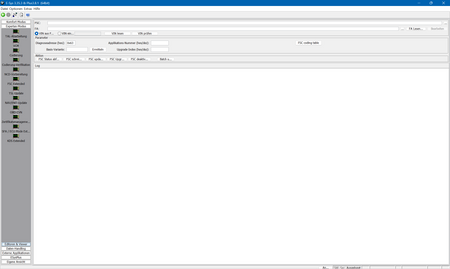 Screenshot der Benutzeroberfläche von ESYS Plus 3.8.1 – BMW Codierungs- und Programmiersoftware