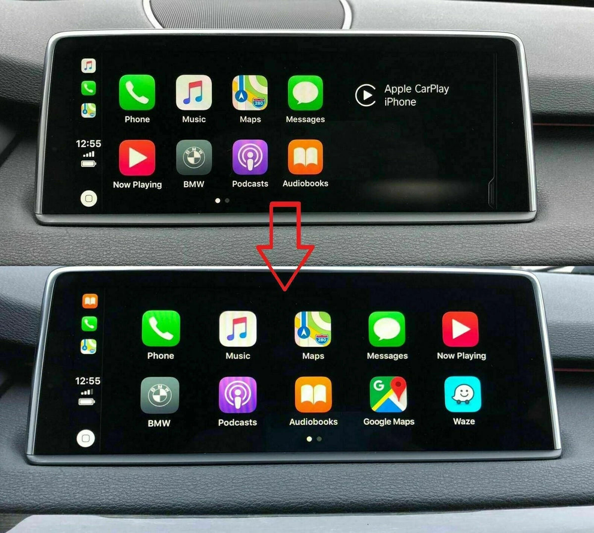 BMW Apple CarPlay Fullscreen Freischaltung inkl. Video-in-Motion (VIM) – NBT EVO im Fahrzeugdisplay