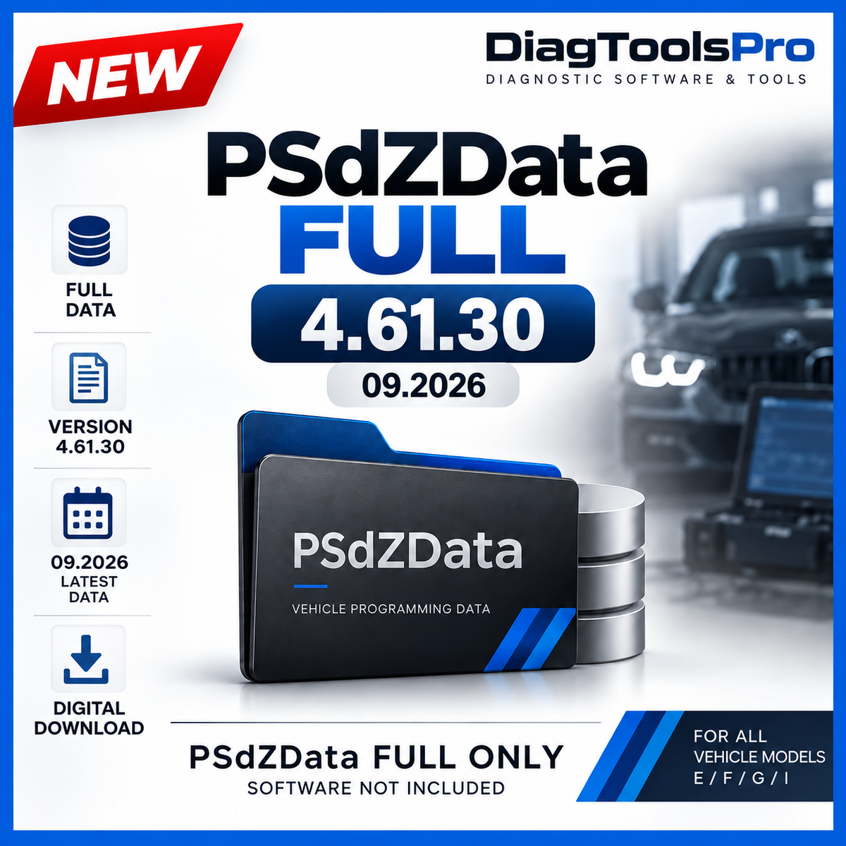PSdZData Full 4.61.30 (09.2026) – Programmierdaten für ISTA+ und E-Sys, E/F/G/I-Modelle, digitaler Download | Bimerpro