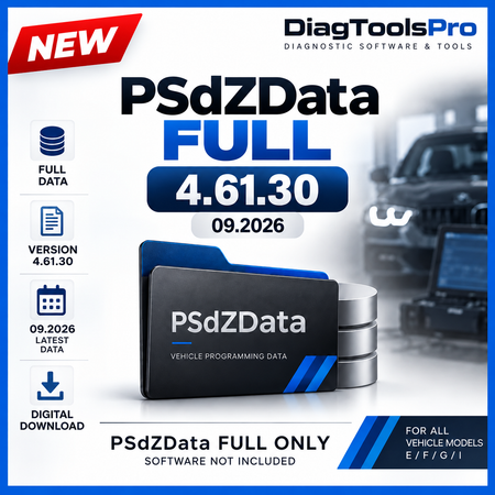 PSdZData Full 4.61.30 (09.2026) – Programmierdaten für ISTA+ und E-Sys, E/F/G/I-Modelle, digitaler Download | Bimerpro